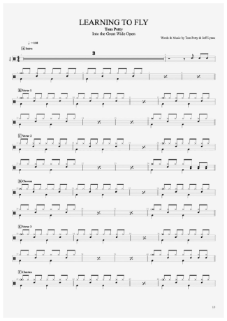 Tom Petty  score for Drums