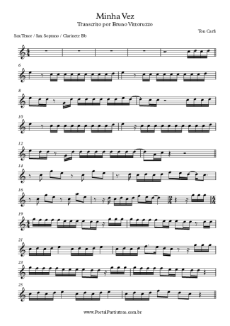 Ton Carfi  score for Clarinet (Bb)