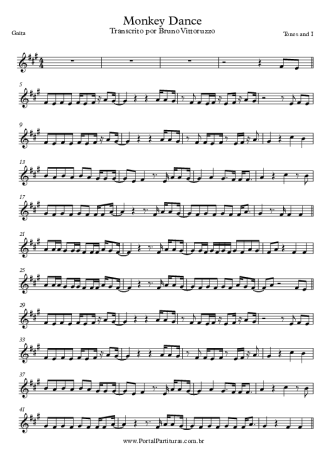 Tones and I  score for Harmonica