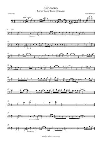 Tony Allysson  score for Trombone