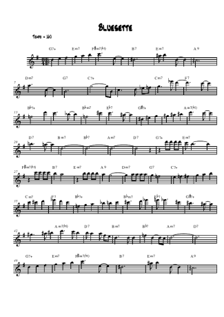 Toots Thielemans Bluesette score for Alto Saxophone