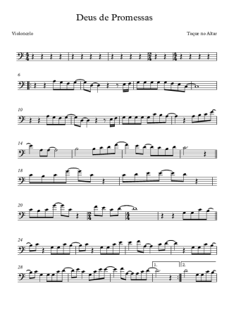 Toque no Altar  score for Cello