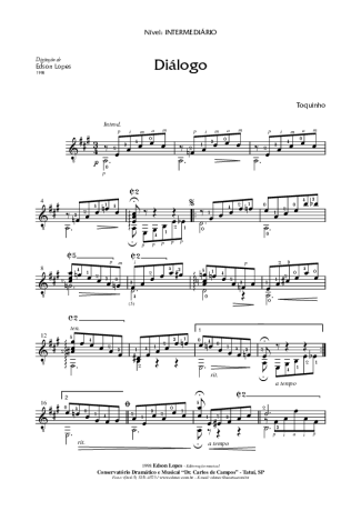 Toquinho  score for Acoustic Guitar