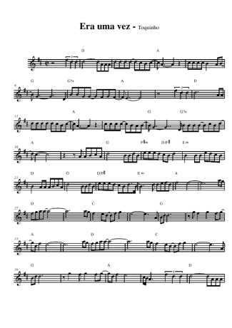 Toquinho Era Uma Vez score for Alto Saxophone