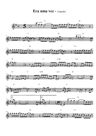 Toquinho Era Uma Vez score for Clarinet (Bb)