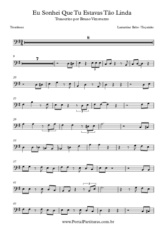 Toquinho  score for Trombone