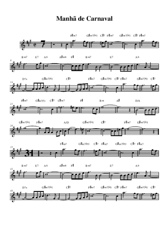 Toquinho  score for Alto Saxophone