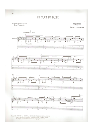 Toquinho  score for Acoustic Guitar