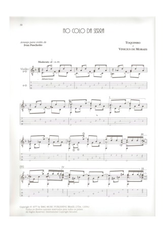 Toquinho No Colo Da Serra score for Acoustic Guitar