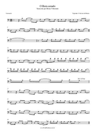 Toquinho e Vinícius de Moraes O Bem-amado score for Cello
