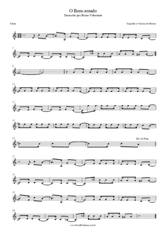 Toquinho e Vinícius de Moraes O Bem-amado score for Flute