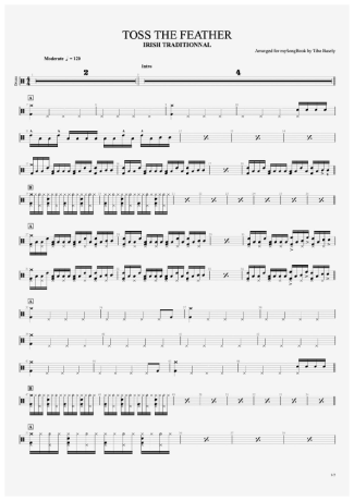 34780 Sheet music - Irish Traditionnal - Drums