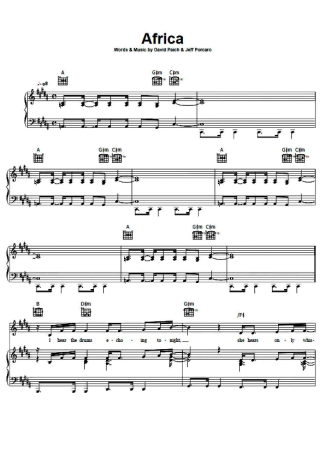 Score for Piano