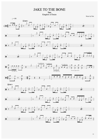 Toto  score for Drums