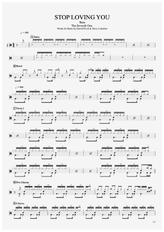 Toto  score for Drums