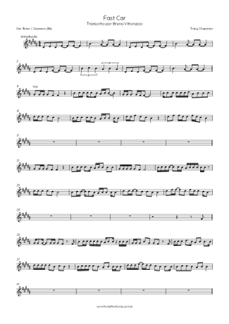 Score for Tenor Saxophone Soprano (Bb)