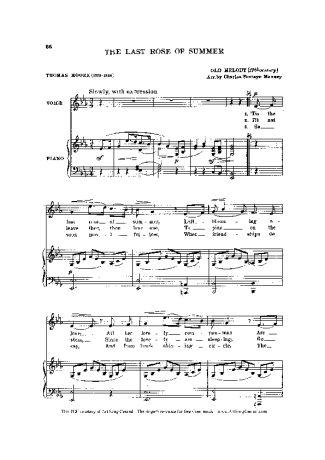 Traditional Irish Melody  score for Piano