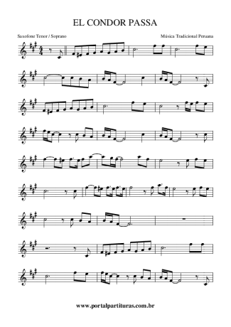Score for Tenor Saxophone Soprano (Bb)