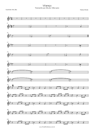 Tribalistas Vilarejo score for Alto Saxophone