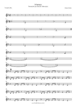 Tribalistas Vilarejo score for Trumpet