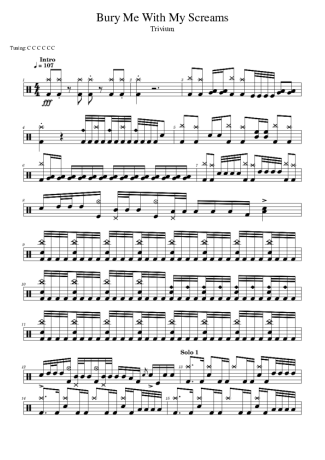 Score for Drums