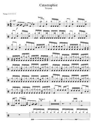 Score for Drums