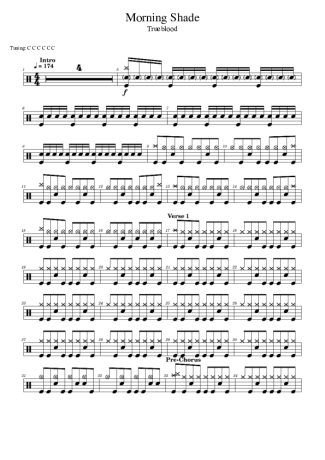Score for Drums