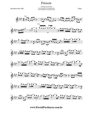 Tunai  score for Alto Saxophone