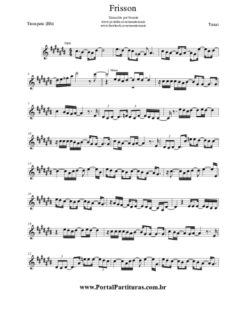 Tunai Frisson score for Trumpet