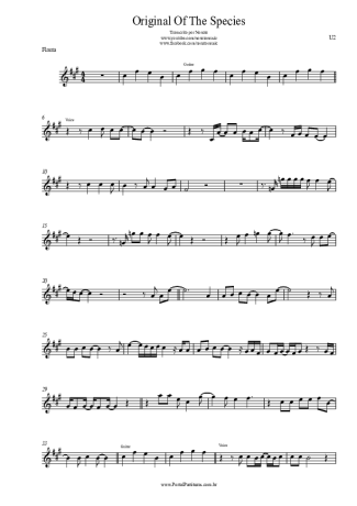 U2  score for Flute