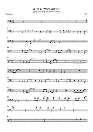 U2  score for Trombone