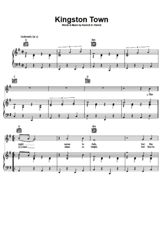 UB40  score for Piano