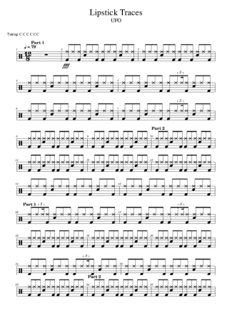 Score for Drums