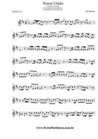 Val Martins  score for Clarinet (C)