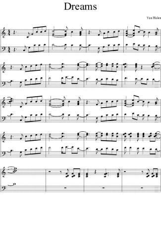 Van Halen  score for Piano