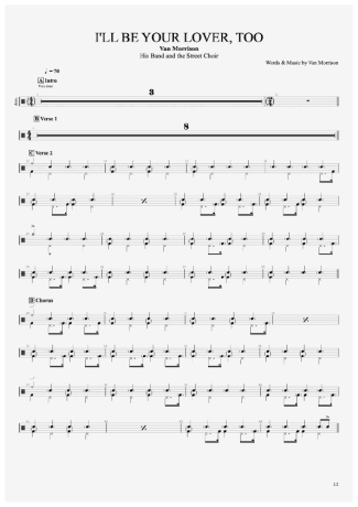 Van Morrison  score for Drums