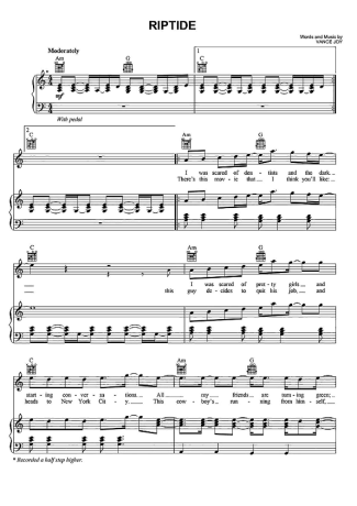 Vance Joy  score for Piano