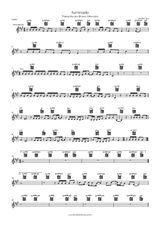 Vander Lee Iluminado score for Acoustic Guitar