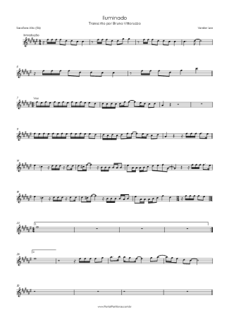 Vander Lee  score for Alto Saxophone