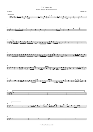 Vander Lee Iluminado score for Trombone