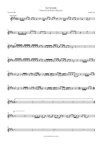 Vander Lee Iluminado score for Trumpet