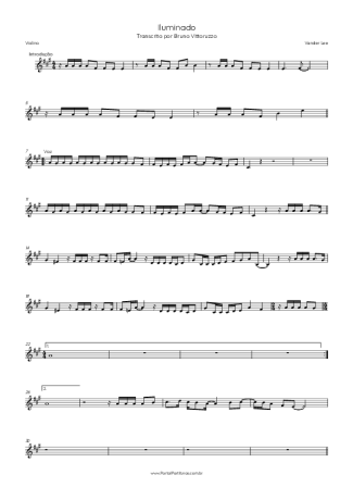 Vander Lee Iluminado score for Violin