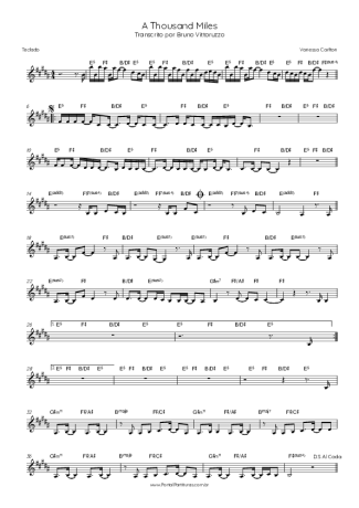 Vanessa Carlton  score for Keyboard