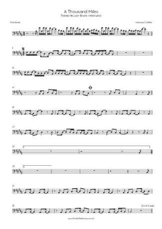 Vanessa Carlton  score for Trombone