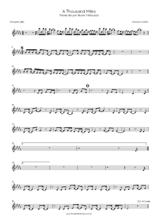 Vanessa Carlton  score for Trumpet