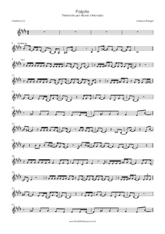 Vanessa Rangel Palpite score for Clarinet (C)