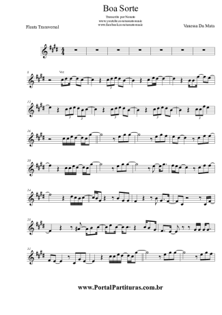 Vanessa da Mata  score for Flute