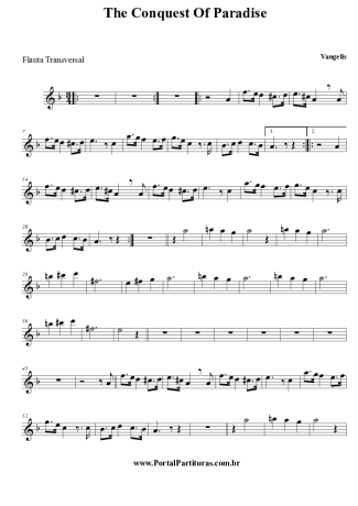 Vangelis 1492: The Conquest Of Paradise score for Flute