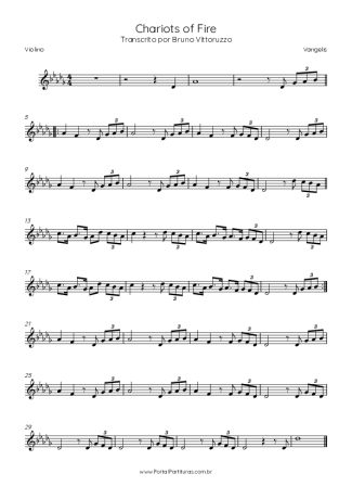 Score for Violin