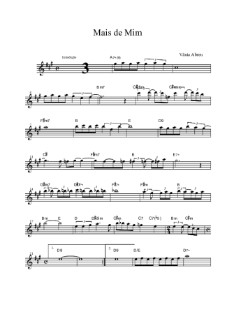 Vânia Abreu Mais de Mim score for Tenor Saxophone Soprano (Bb)